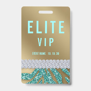 VIP Event Custom Name Concert Badge