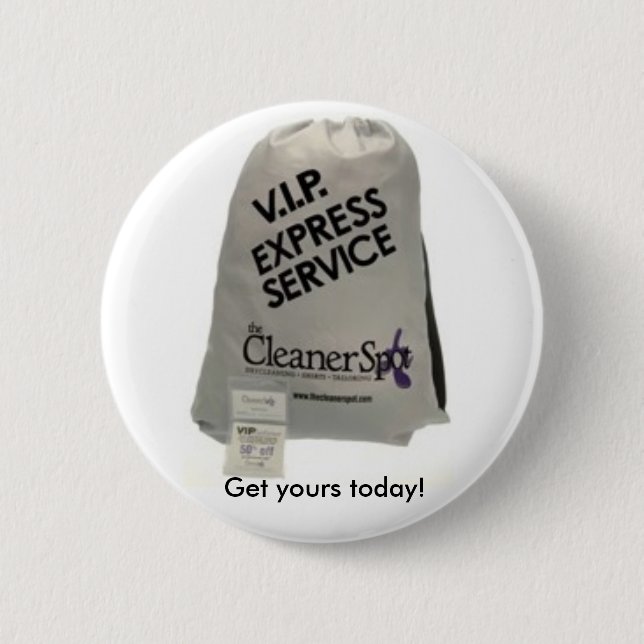 VIP Express bag 2 Inch Round Button (Front)