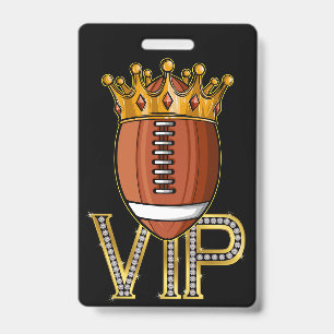 VIP Football Lanyard Badge