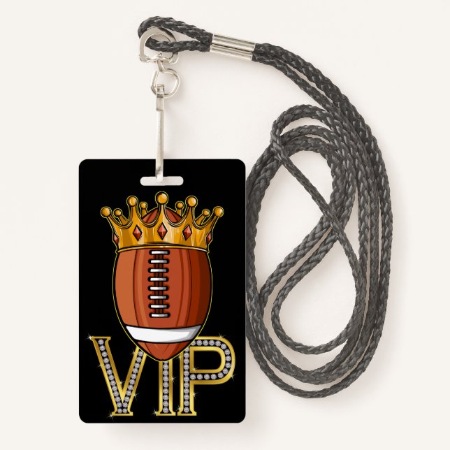 VIP Football Lanyard Badge (Front with Lanyard)