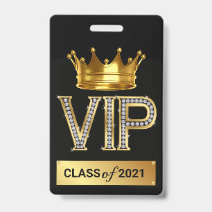 VIP GRADUATE BADGE