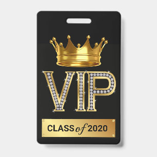 VIP GRADUATE BADGE