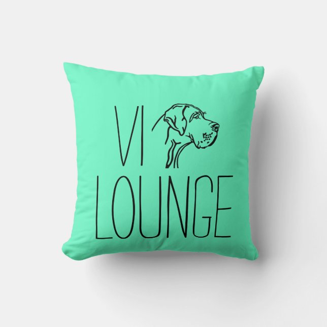 VIP Lounge Throw Pillow (Front)