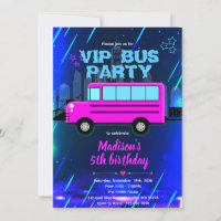 VIP Party Bus Invitation