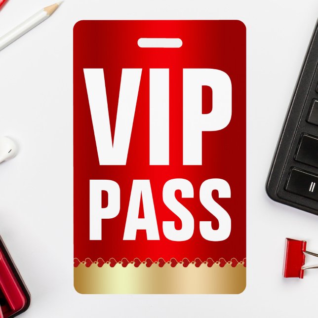 VIP PASS ID Card | Special Guest Badge (Creator Uploaded)