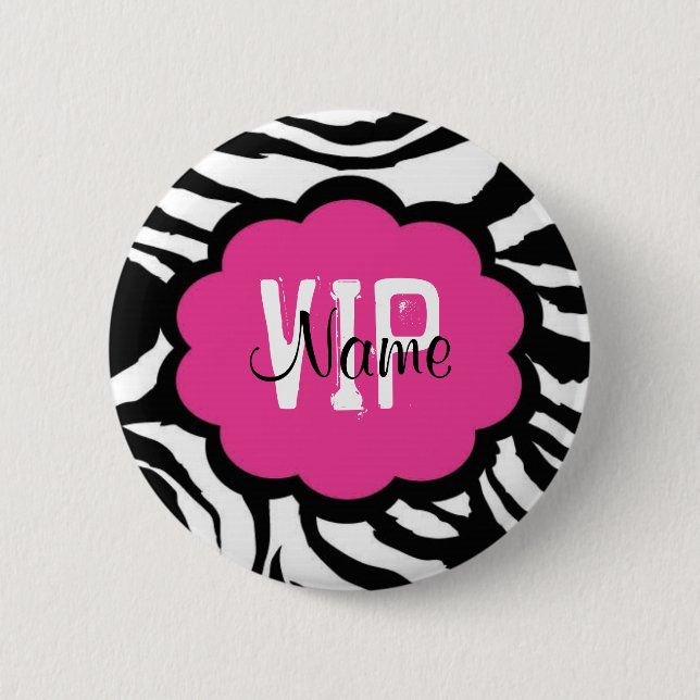 VIP Personalized Birthday Button (Front)