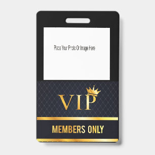 VIP Photo Badge