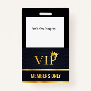 VIP Photo Badge