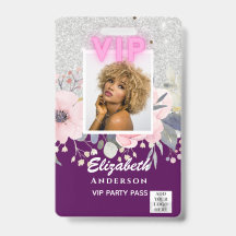 VIP PHOTO ID - Party, Festival, Event GLITTER GLAM