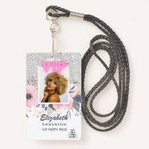 VIP PHOTO ID - Party, Festival, Event GLITTER GLAM