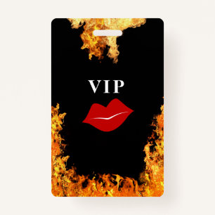 VIP  Plastic Badge