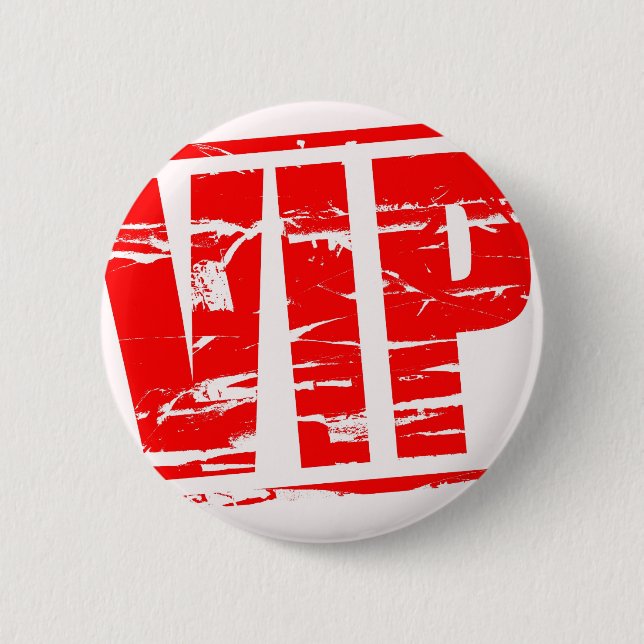 VIP rubber stamp effect 2 Inch Round Button (Front)
