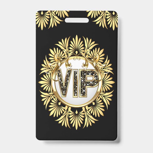 VIP - See Back  Badge (Front)