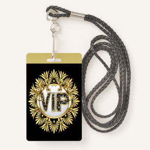 VIP - See Back  Badge
