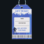 VIP SKI LIFT TICKET Escort Seating Card Gift Tags<br><div class="desc">email me requests at marlalove@hotmail.com</div>