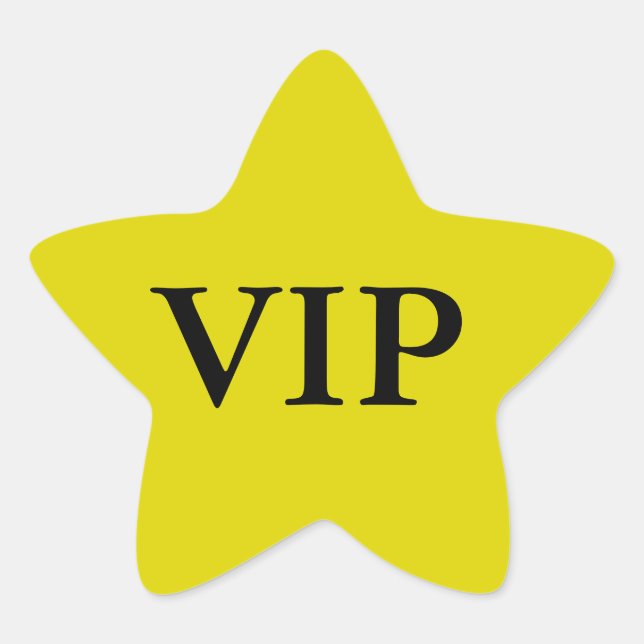 VIP Star Stickers (Front)
