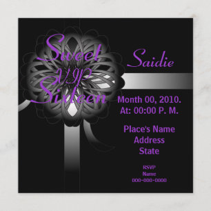 VIP Sweet Sixteen Gift Invitation- Customize Invitation