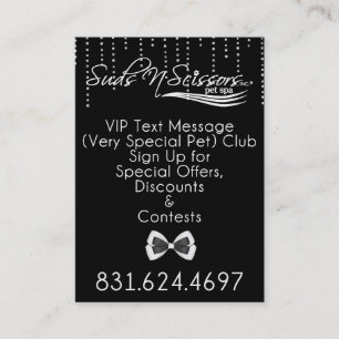 VIP Text Club Business Card