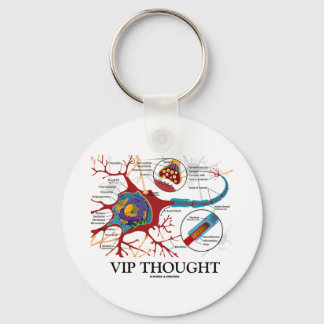 VIP Thought (Neuron / Synapse Humour) Keychain