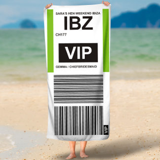 VIP TRAVEL BEACH TOWEL