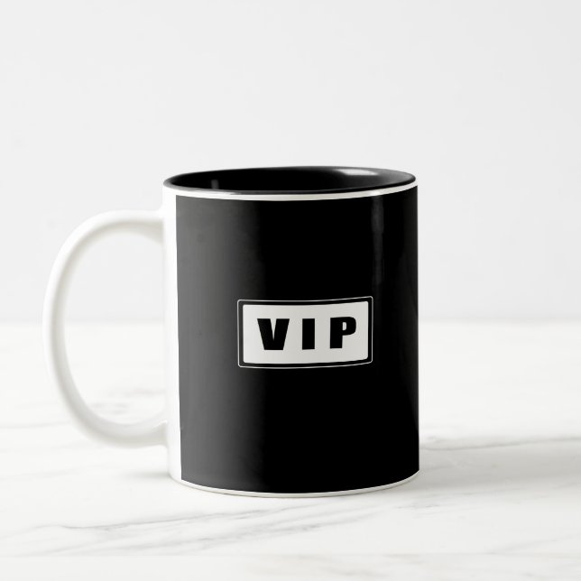 VIP - Very Important Person Two-Tone Coffee Mug (Left)