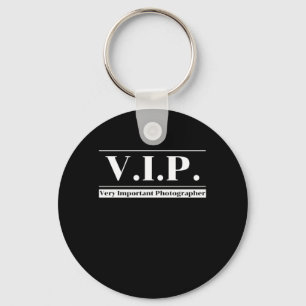 VIP Very Important Photographer Photography Camera Keychain