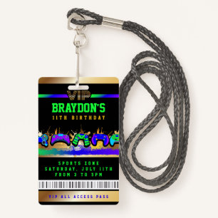 VIP VIDEO GAMER GAME ALL ACCESS Gold Pass Badge