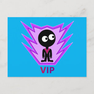 VIP Visitor Alien Invitation Postcard