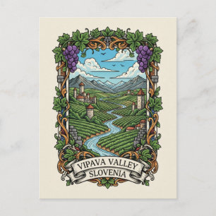 Vipava Valley, Slovenia Postcard