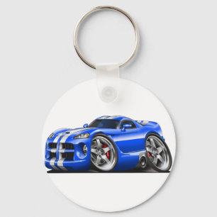 Viper GTS Blue/White Keychain