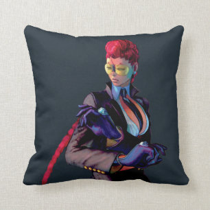 Viper Ready to Block Throw Pillow