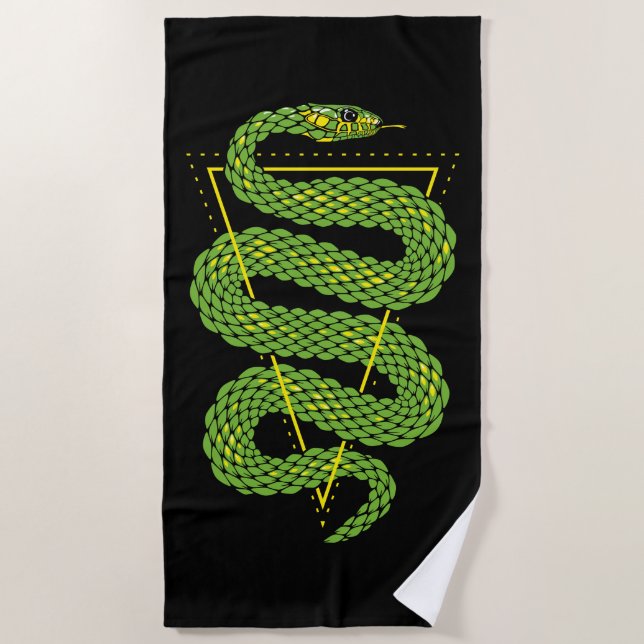 Viper snake 2 beach towel (Front)
