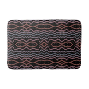 Viper Snake Skin Drawing Pattern Soft Pastel Color Bath Mat