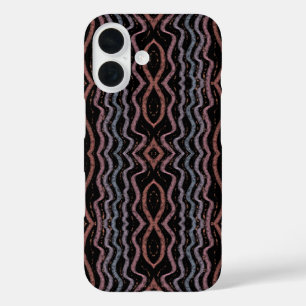 Viper Snake Skin Drawing Pattern Soft Pastel Color iPhone 16 Case