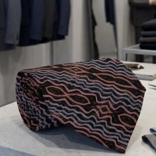 Viper Snake Skin Drawing Pattern With Soft Pastel Tie
