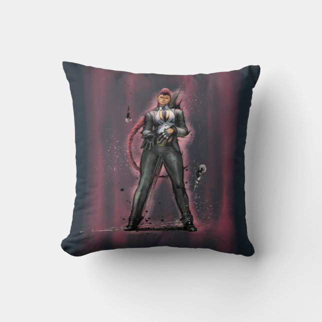 Viper Standing Throw Pillow (Front)