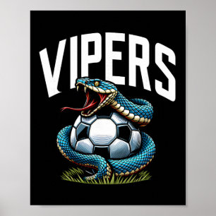 Vipers Soccer Mascot For Youth Teams Players And F Poster