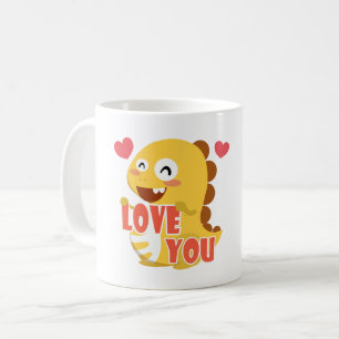 VIPKID Fall in Love Dino Mug