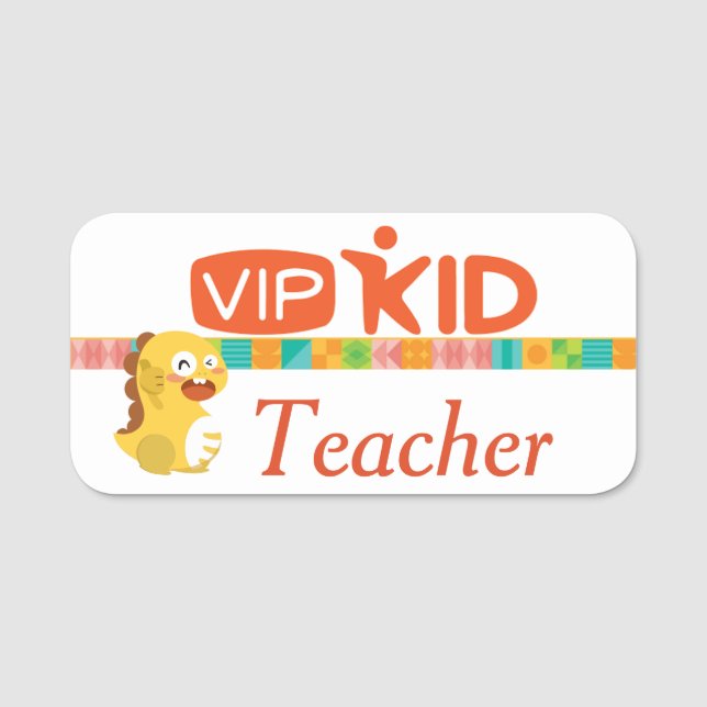 VIPKid Teacher Pin Name Tag (Front)