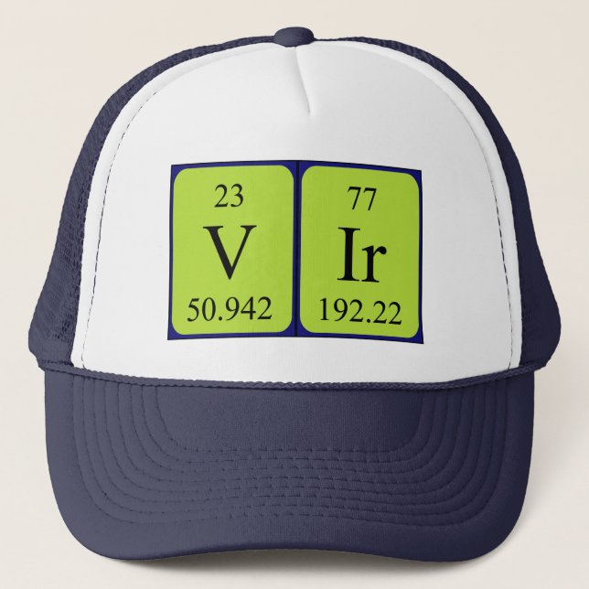 Vir periodic table name hat (Front)
