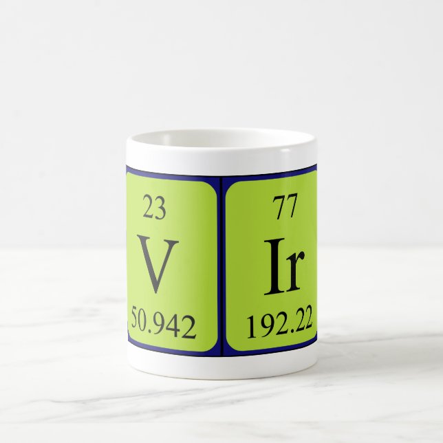 Vir periodic table name mug (Center)