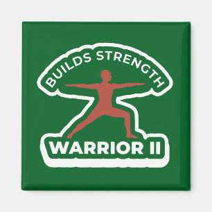 Virabhadrasana II Warrior II • Builds Strength Yog Magnet