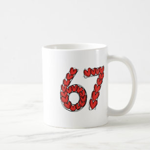 Viral 67 Sketch Heart Cute Funny Valentine's Day K Coffee Mug