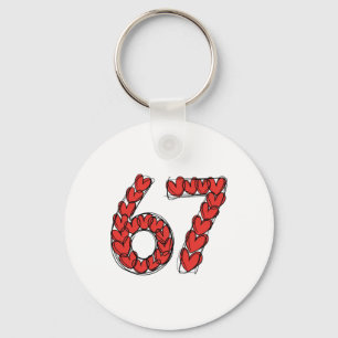 Viral 67 Sketch Heart Cute Funny Valentine's Day K Keychain