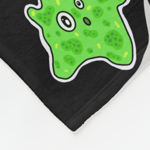 Viral Microbes Fleece Blanket