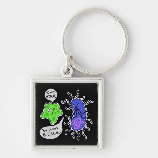 Viral Microbes Keychain (Front)