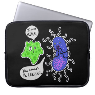 Viral Microbes Laptop Sleeve