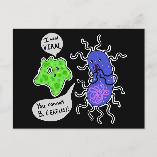Viral Microbes Postcard (Front)