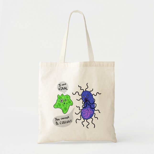 Viral Microbes Tote Bag (Front)