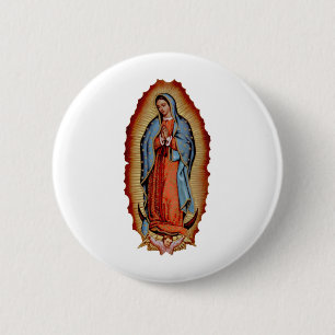 VIRGEN DE GUADALUPE COLECTION 2 INCH ROUND BUTTON
